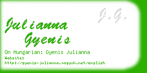 julianna gyenis business card